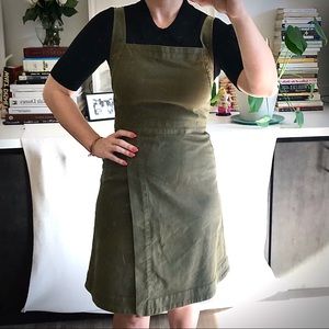 Cute Twill Apron Dress